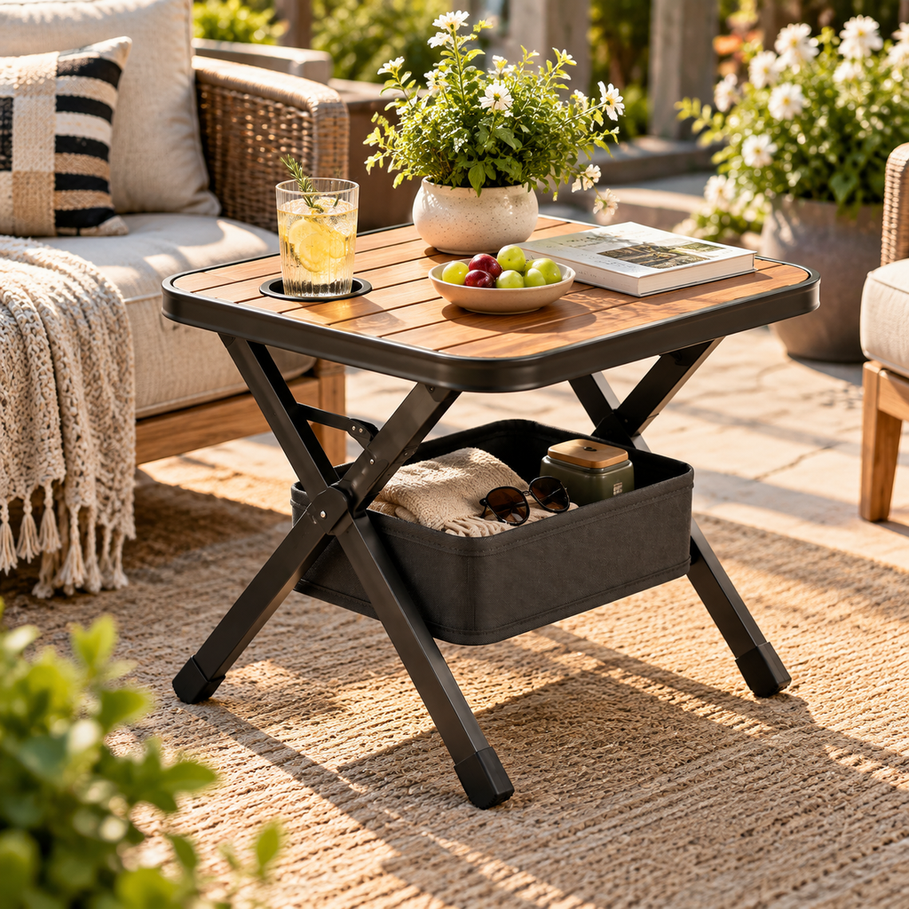 CALVORON® FlexNest™ Premium Foldable Outdoor Side Table
