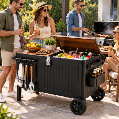 CALVORON® AquaHaven™ Premium Portable Outdoor Cooler Table